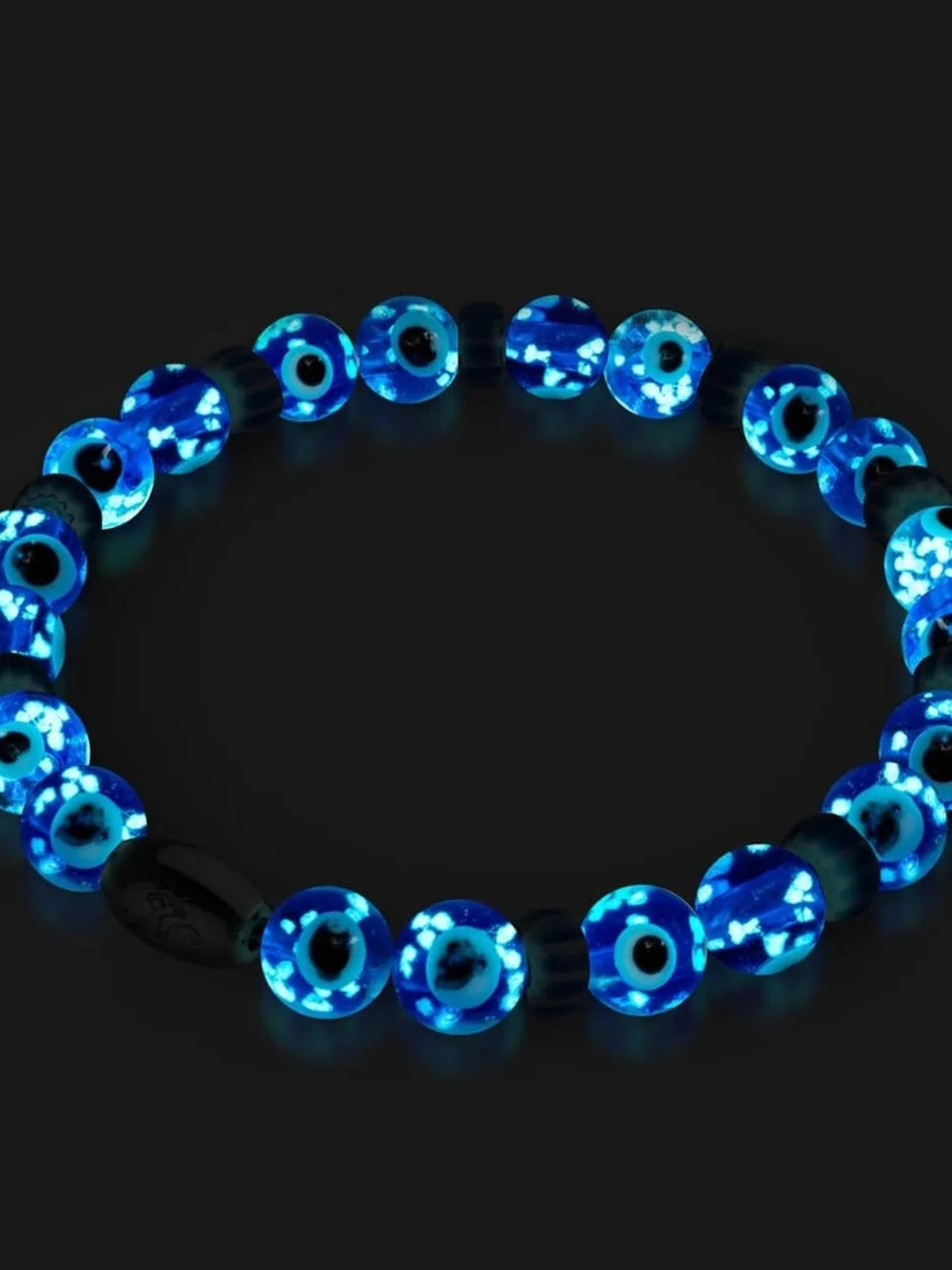 🆕️ NOGU Nazar .925 Sterling Silver Firefly Glass Evil Eye Bracelet